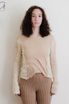BASERANGE long-sleeved T-shirt TOSU-CG-SP24 pink camel